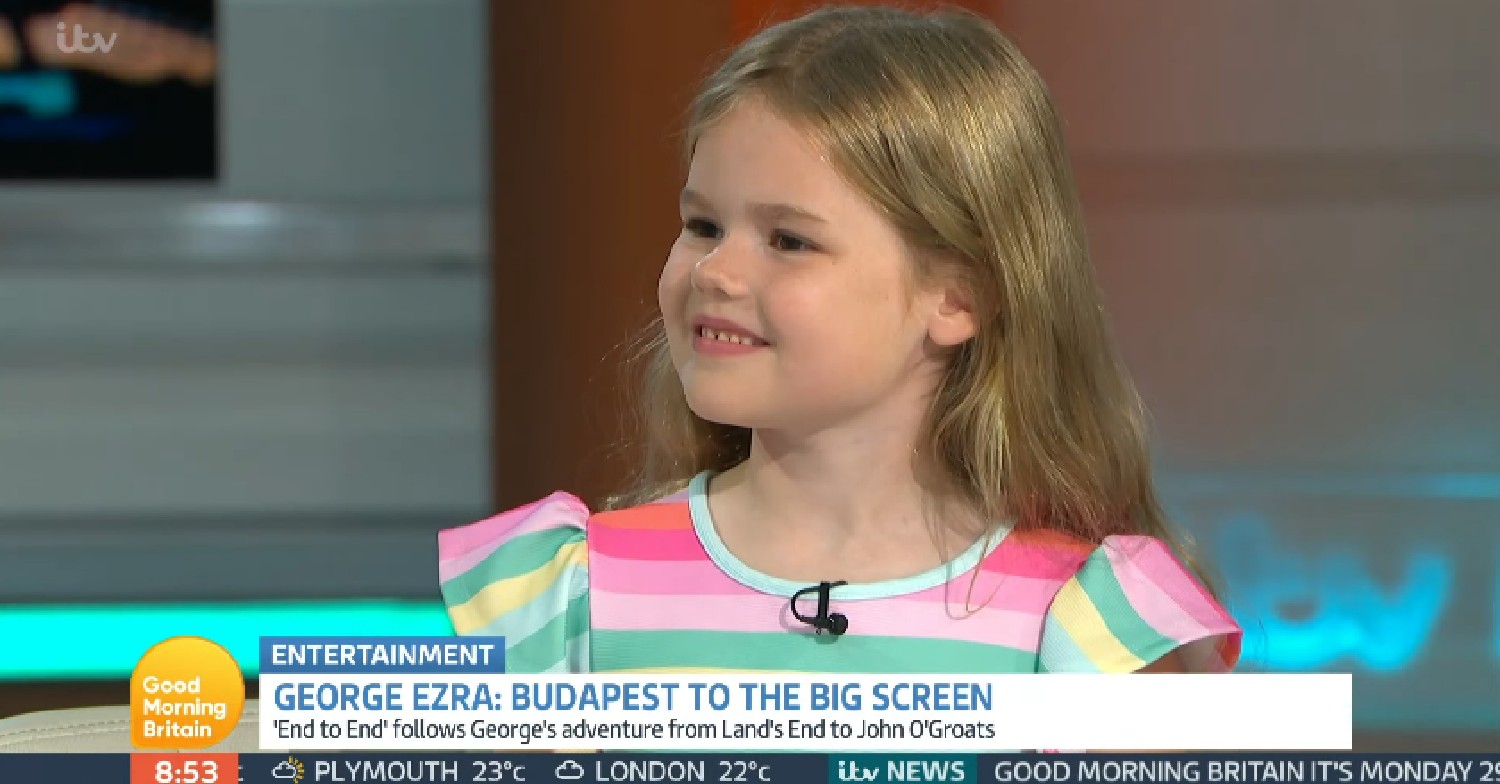 Charlotte Hawkins daughter smiling on GMB today