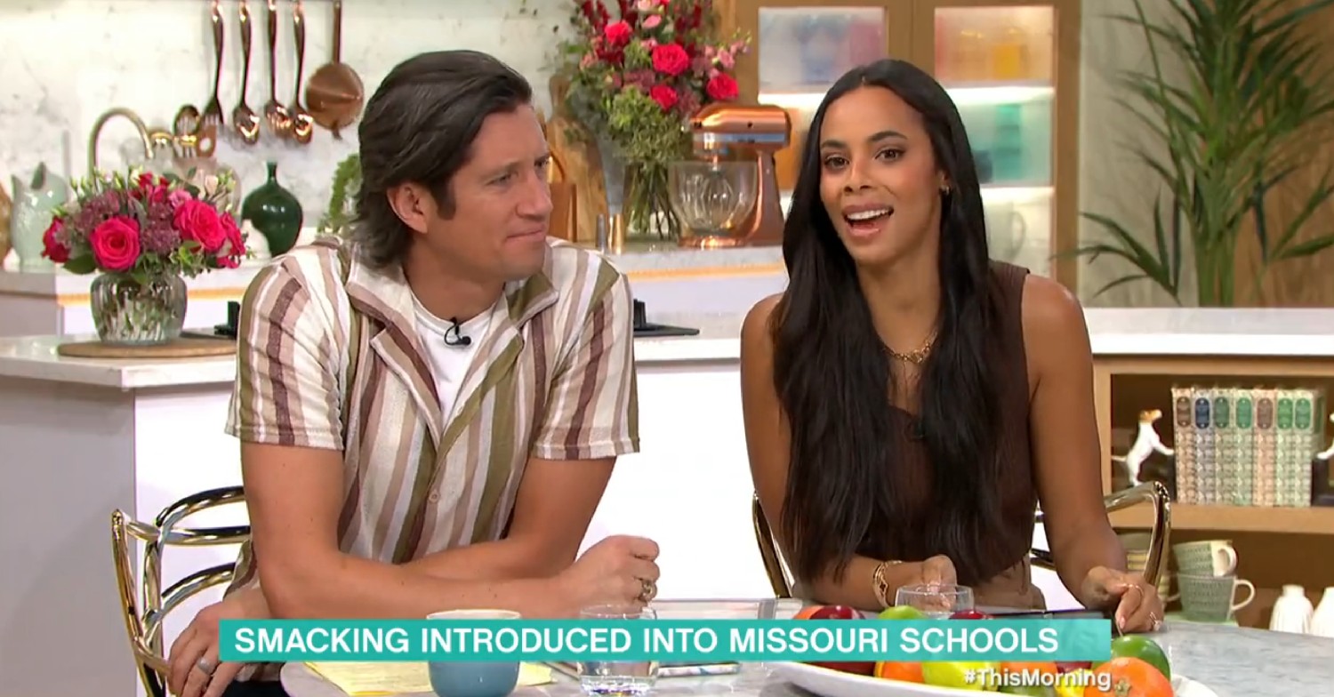 Vernon Kay and Rochelle Humes on This Morning today