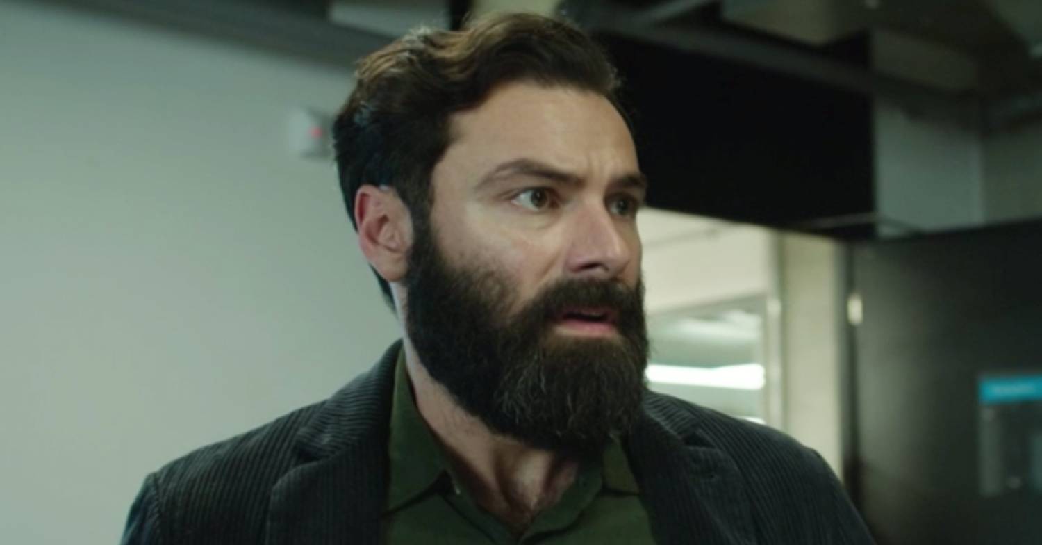 Dr Joe looks alarmed in The Suspect on ITV