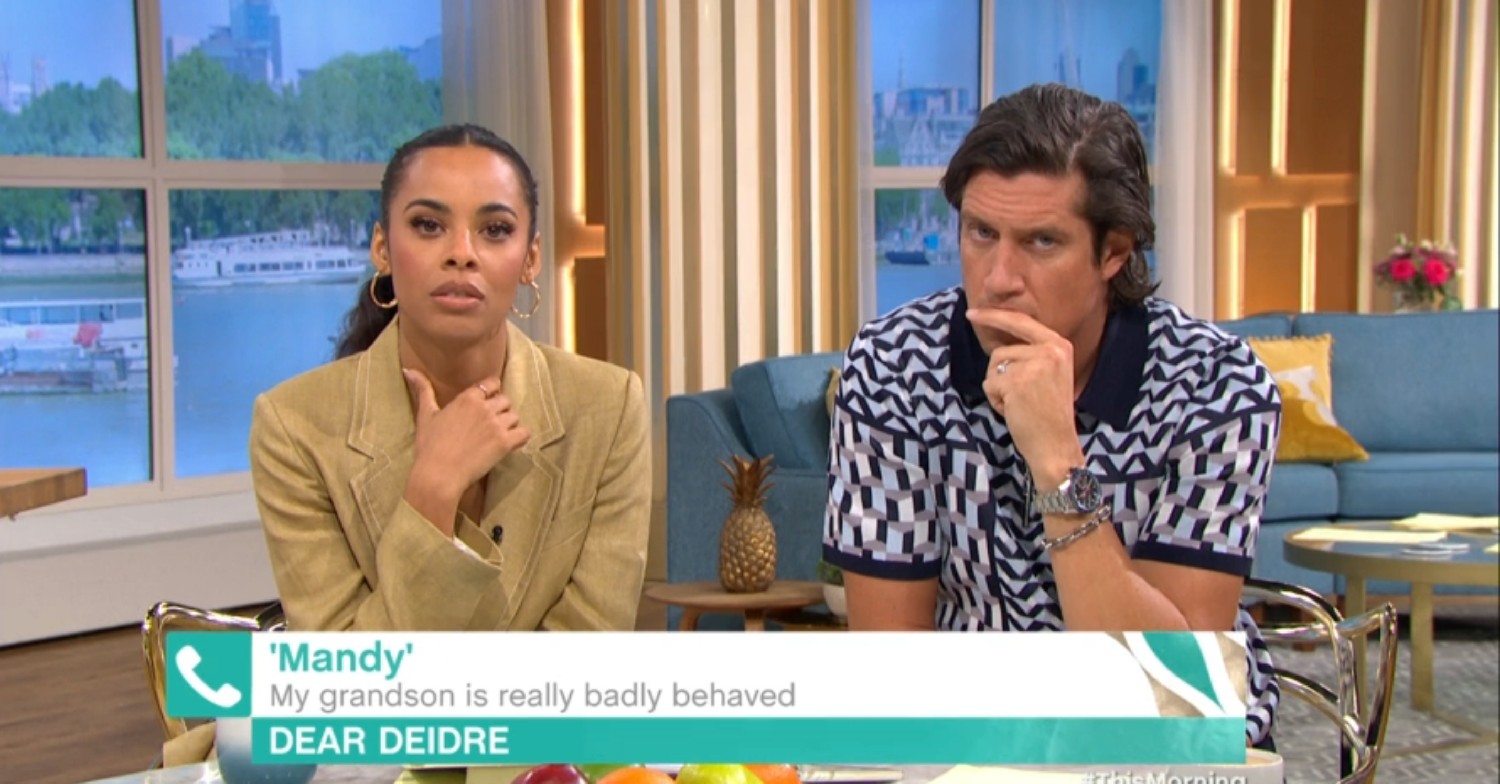 Rochelle Humes and Vernon Kay on This Morning today 