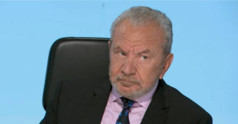 Lord Alan Sugar looks annoyed
