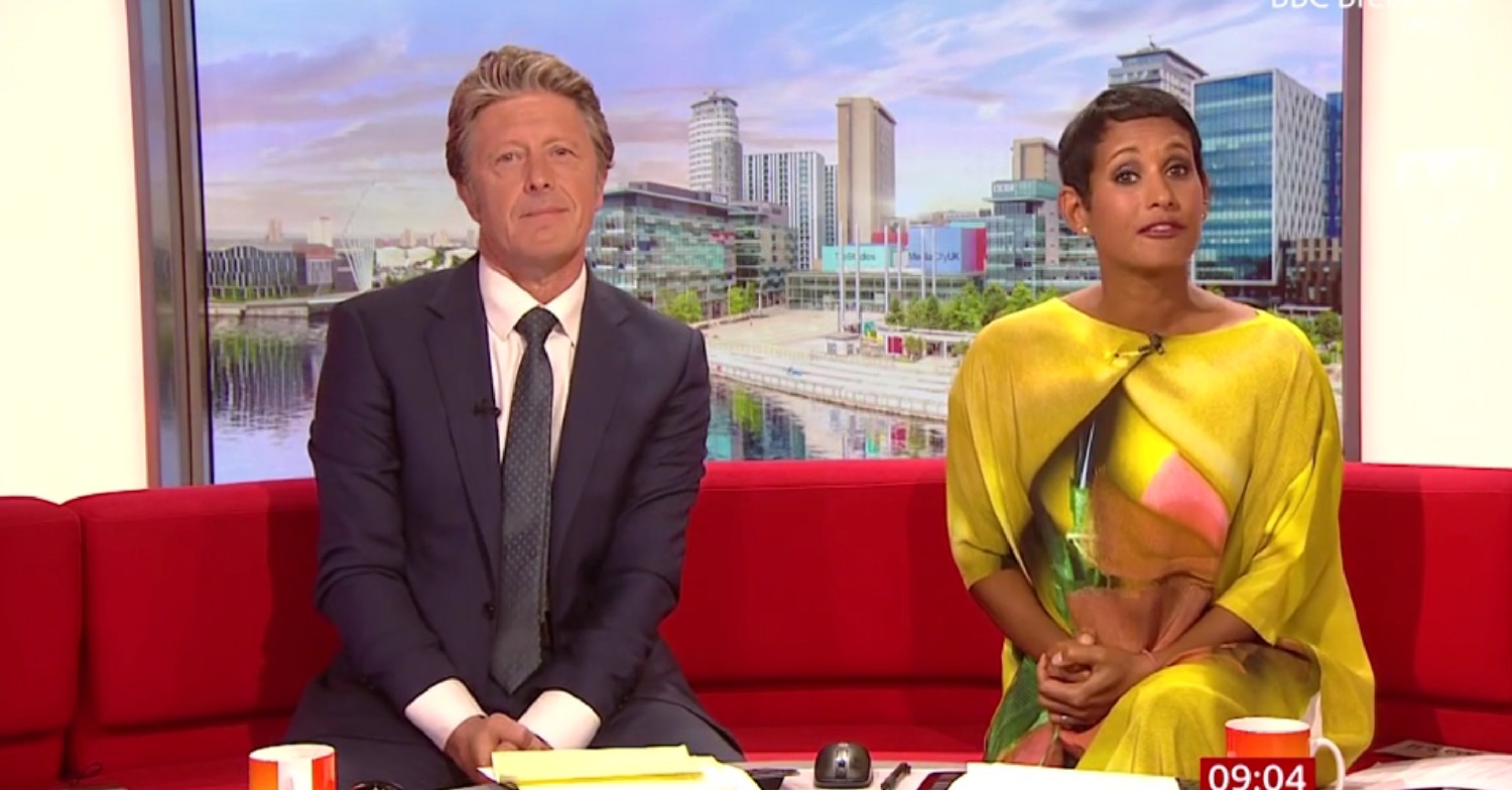 Charlie Stayt and Naga Munchetty on BBC Breakfast today