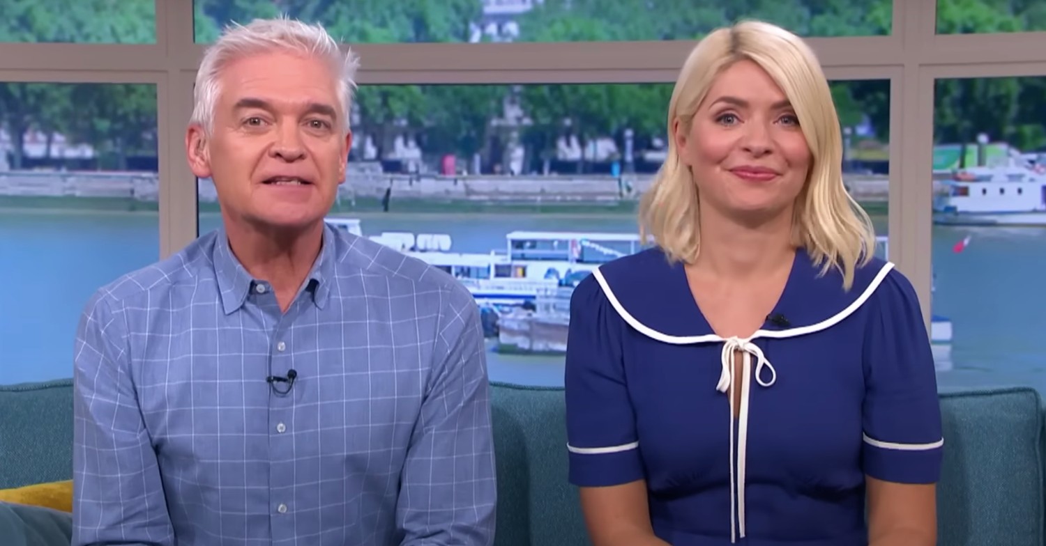 Holly and Phill smiling on This Morning on ITV
