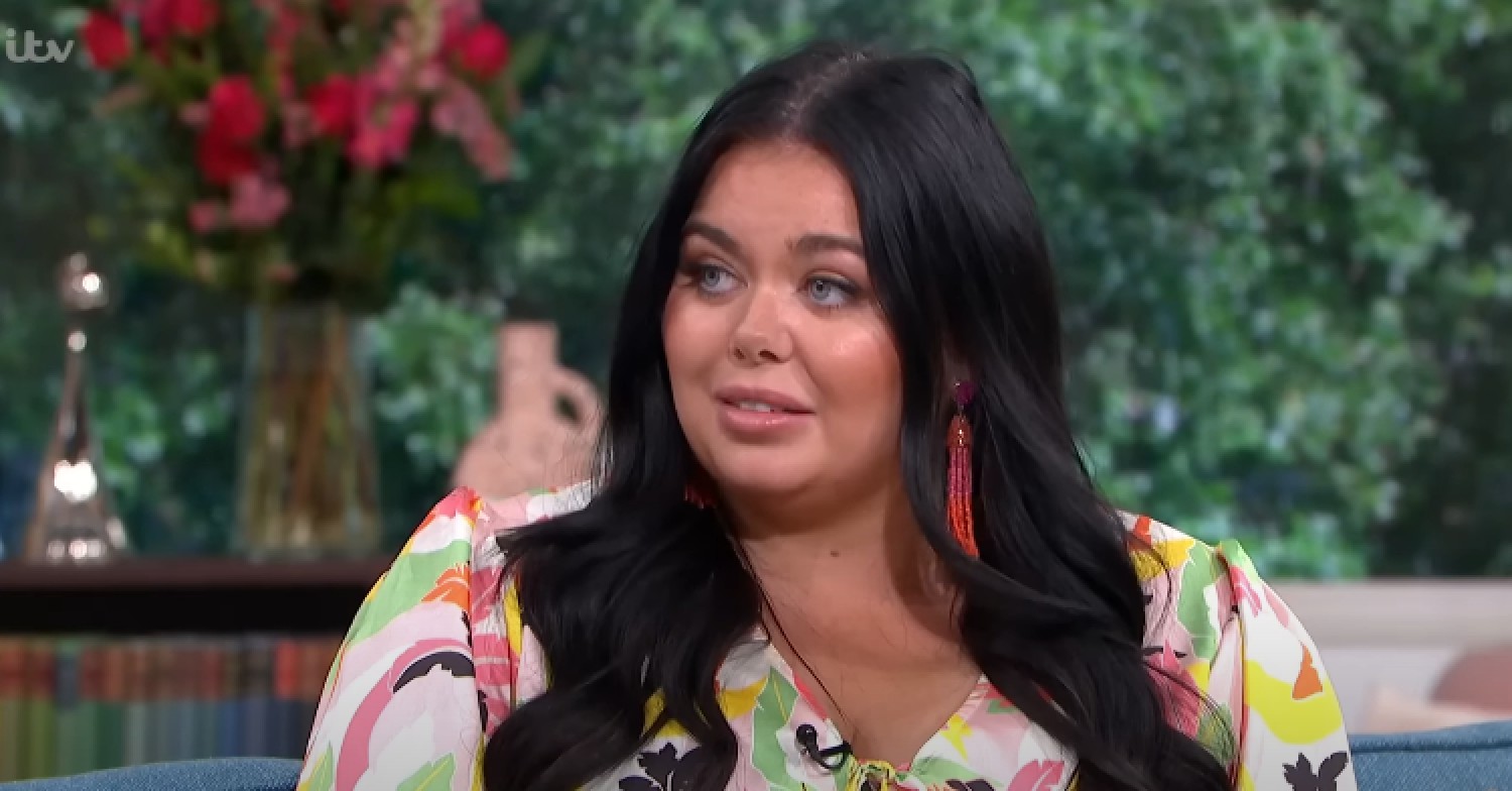 Scarlett Moffatt looks serious on This Morning