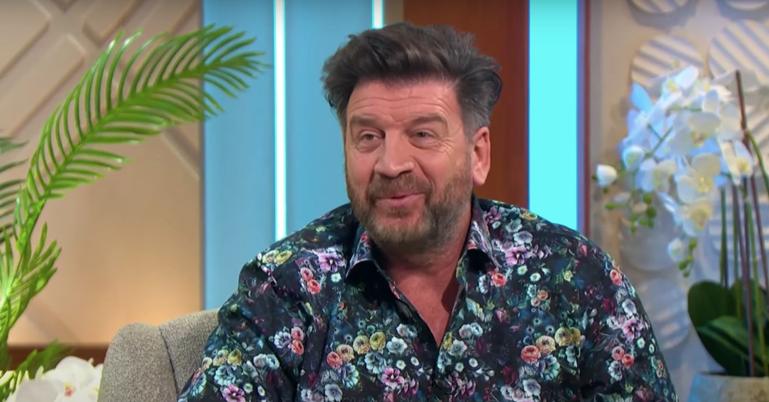 Nick Knowles smiling on Lorraine 