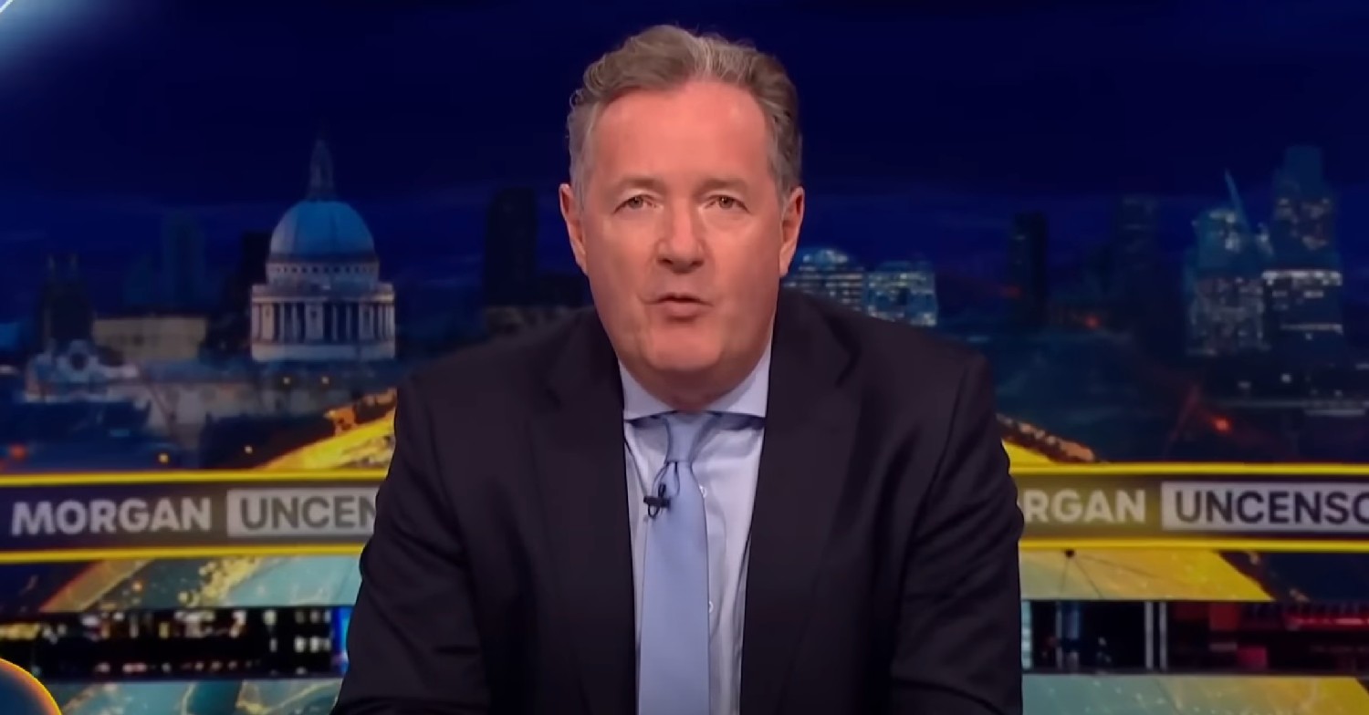 Piers Morgan speaking to camera 