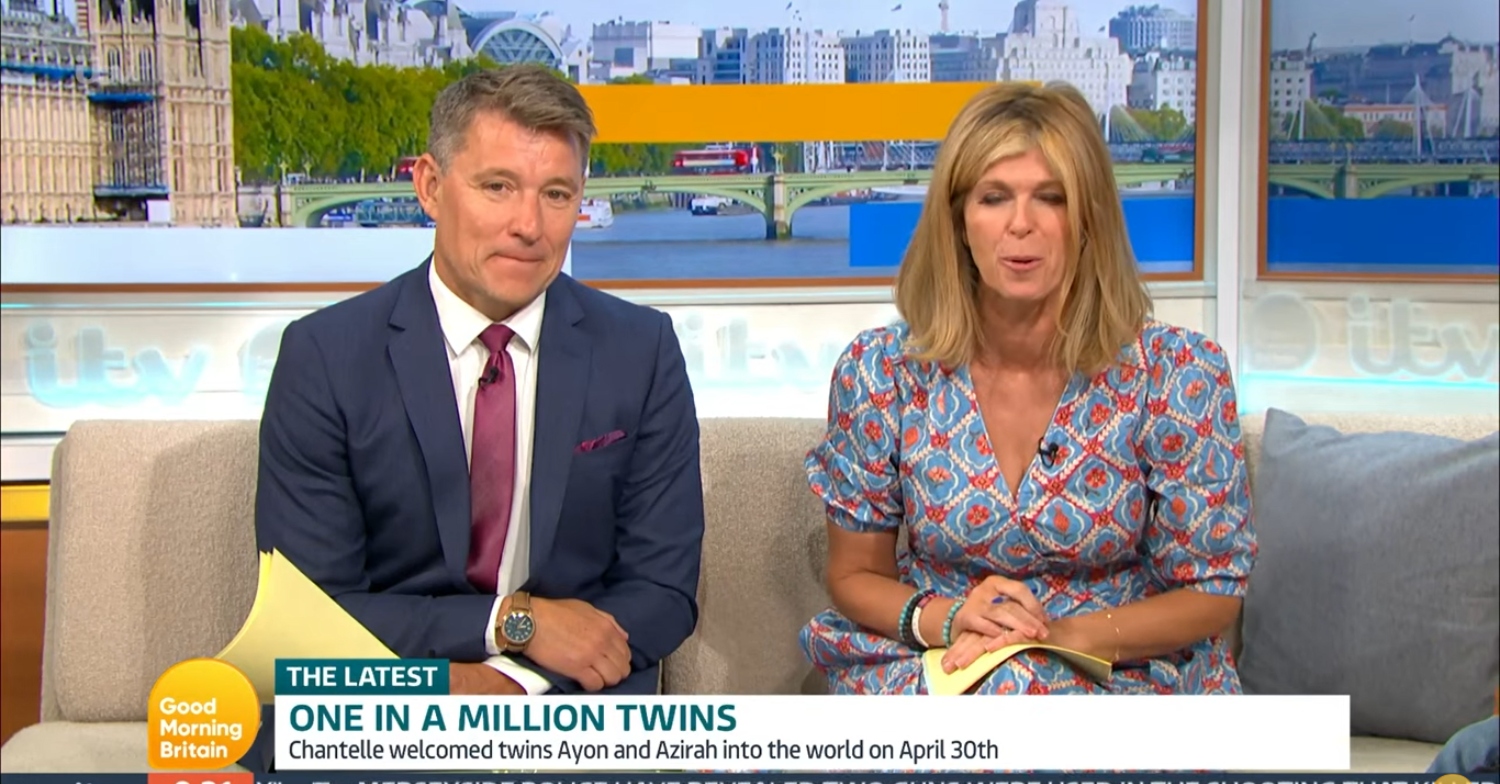 Kate Garraway and Ben Shephard were swooning over twins unlike on Good Morning Britain