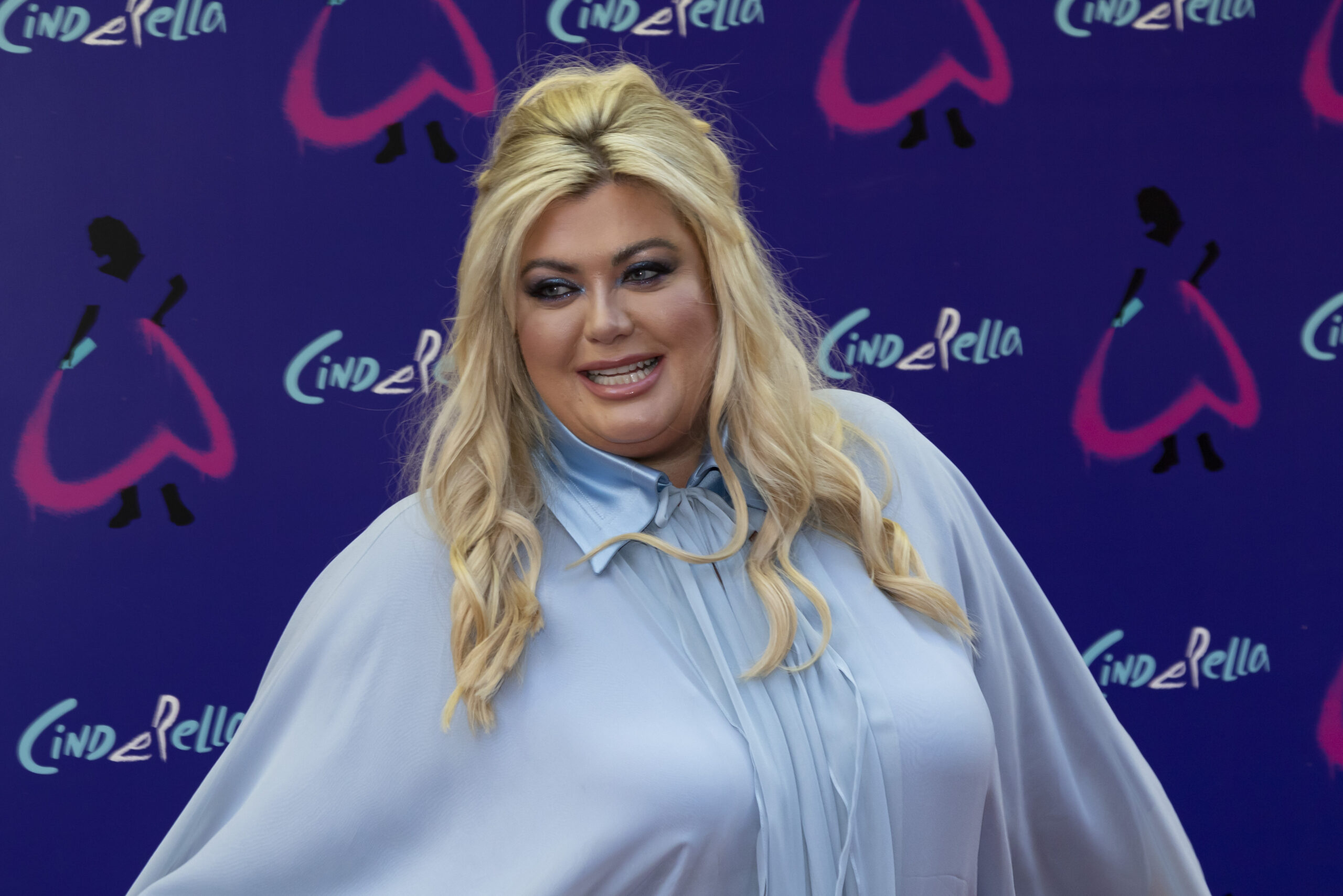 Gemma Collins Arrives at Cinderella Gala Night Performance at Gillian Lynne Theatre, Central London, UK.