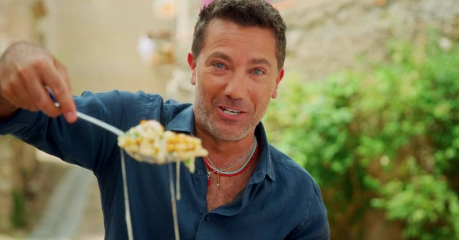 Gino D'Acampo spoons up some grub