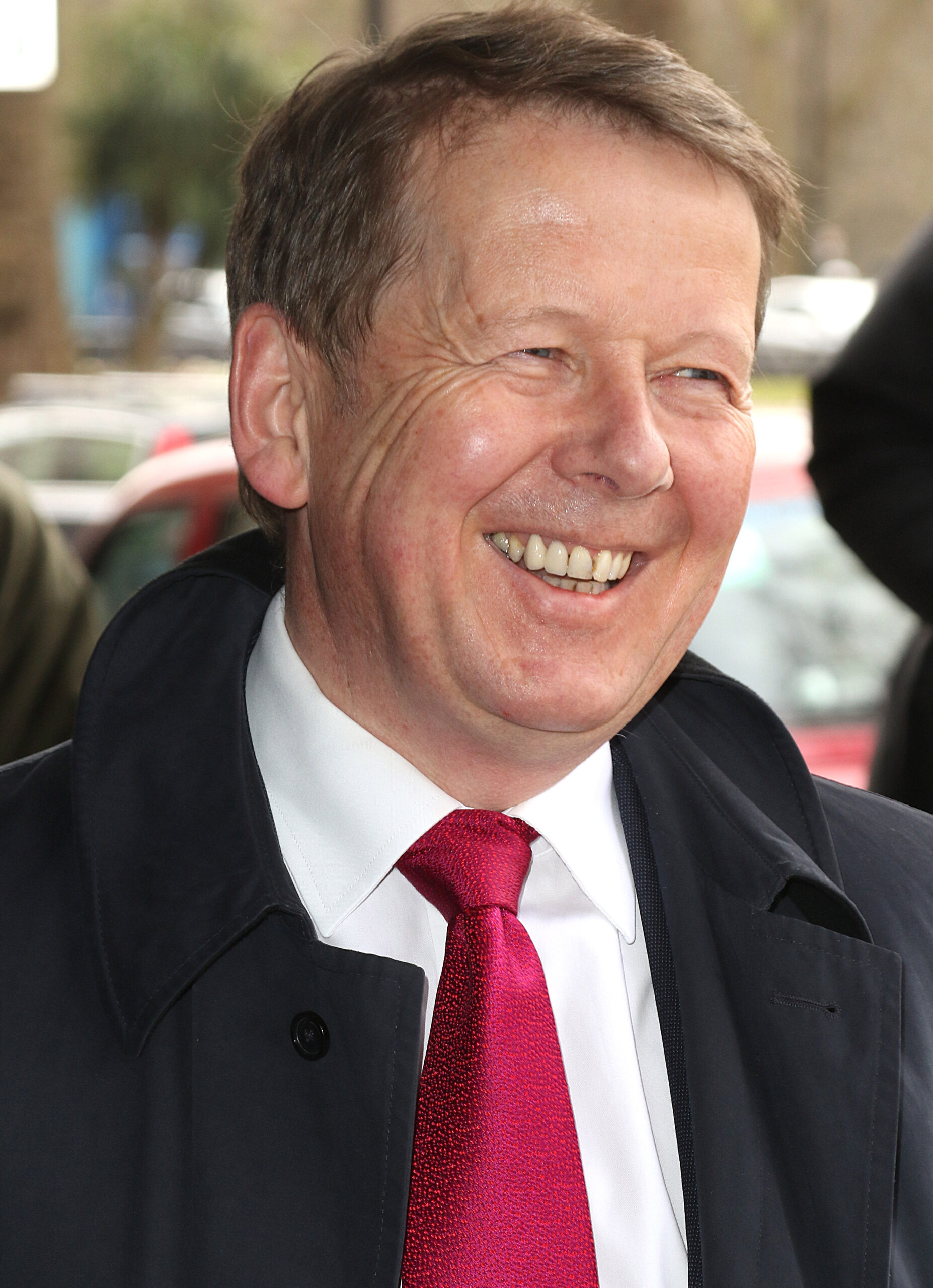BBC star Bill Turnbull smiles widely