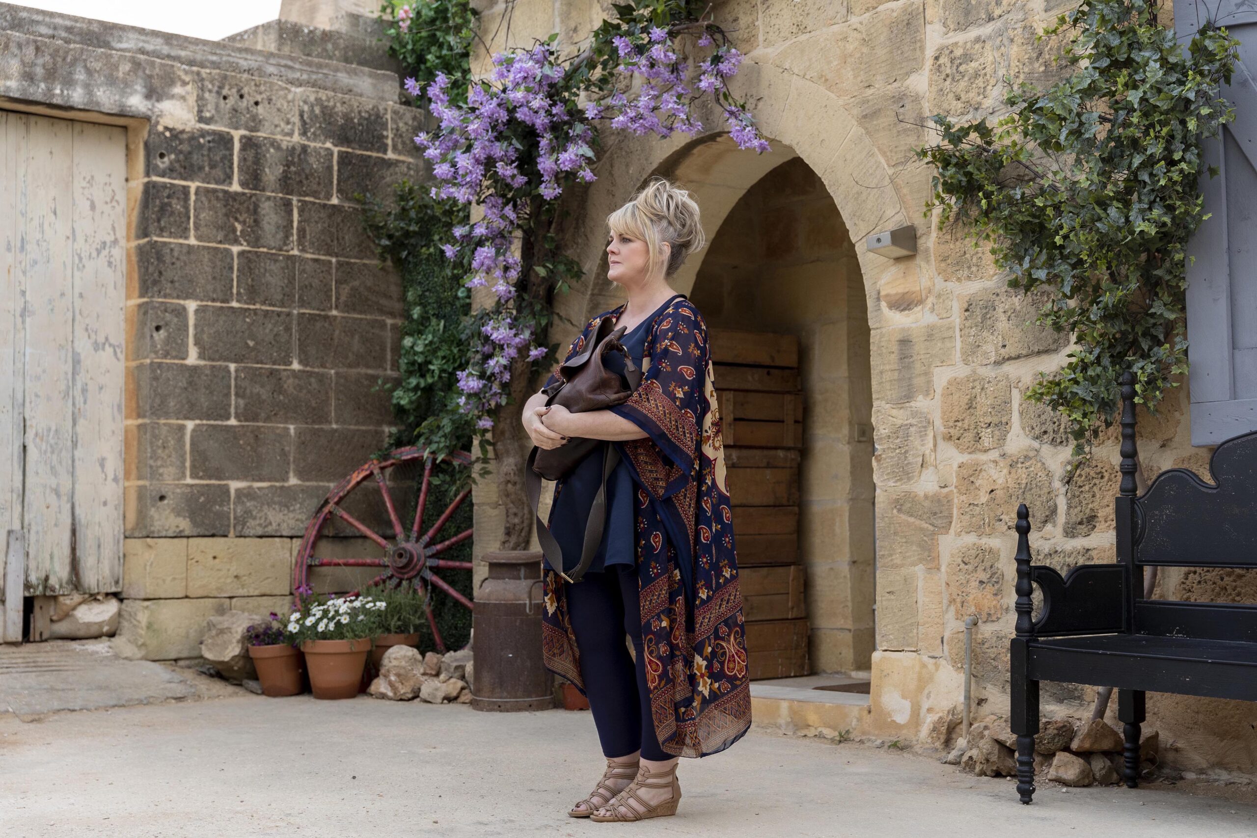 Sally Lindsay as Jean - The Madame Blanc Mysteries _ Season 1, Episode 1 - Photo Credit: Mark Cassar/AcornTV