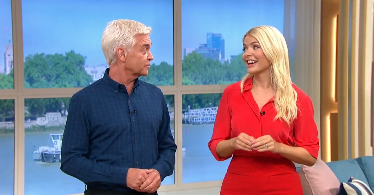 Holly Willoughby and Phillip Schofield on This Morning today