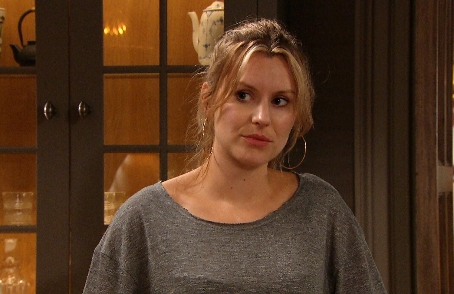 Dawn Taylor looking intrigued 