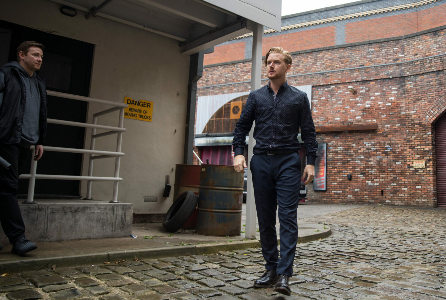 Gary looking menacing on Coronation Street