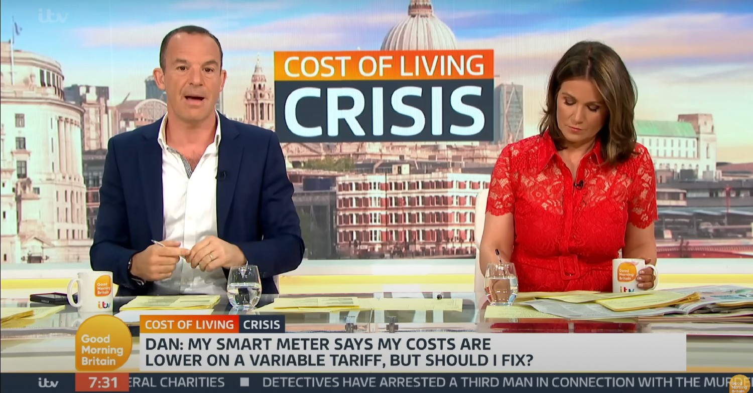 Martin Lewis and Susanna Reid on GMB 
