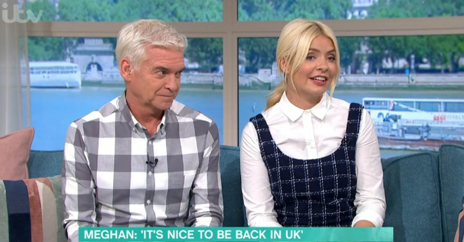 Phillip Schofield and Holly Willoughby on This Morning today