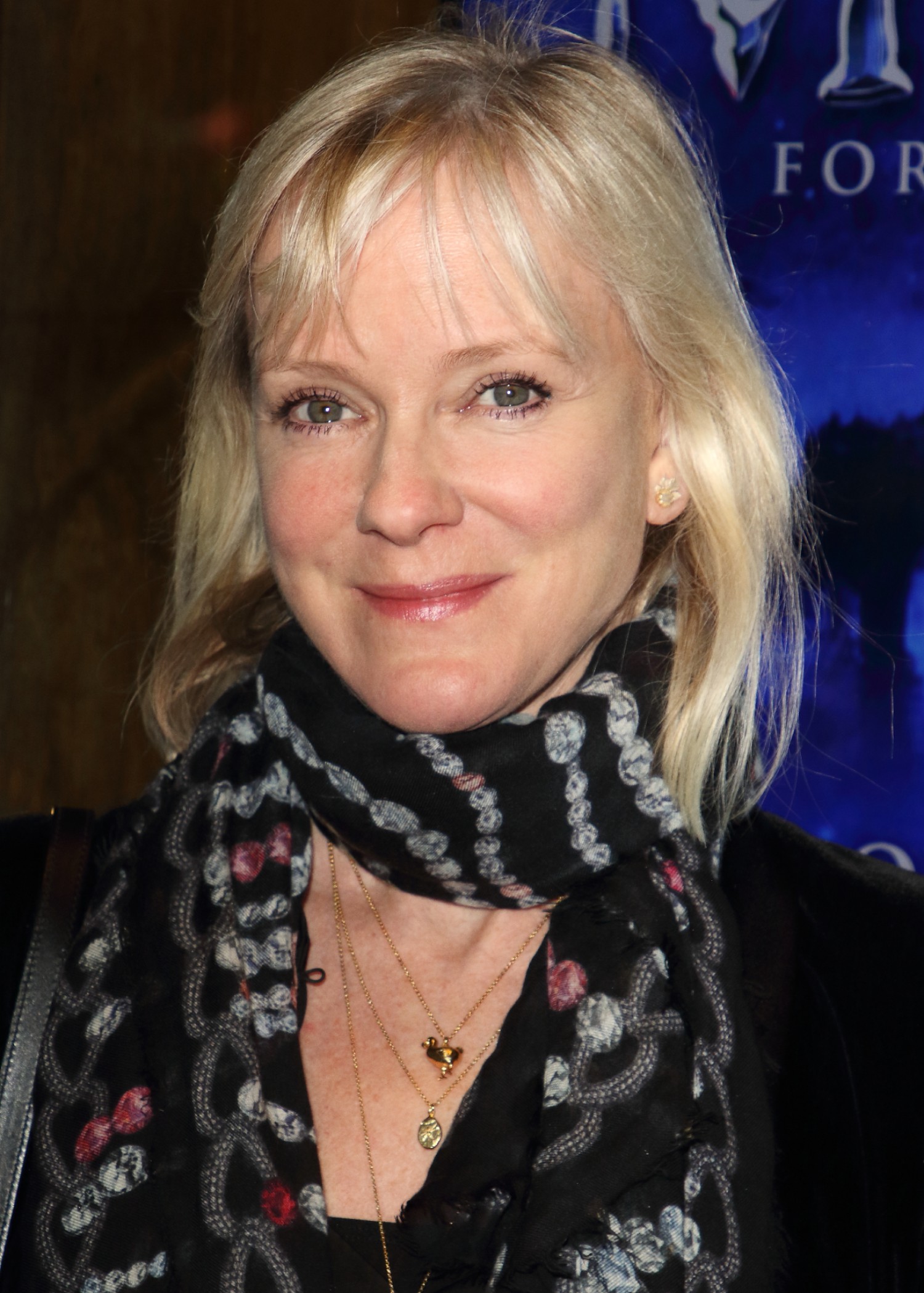 Hermione Norris smiling