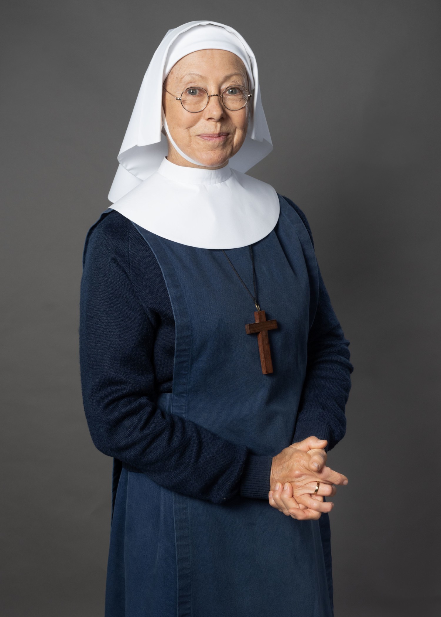 Sister Julienne smiling in Call the Midwife