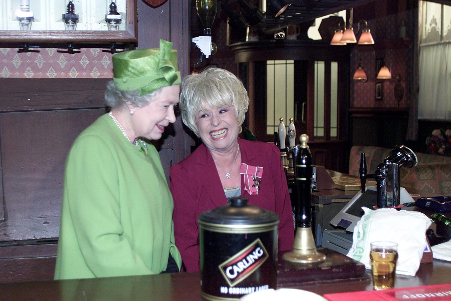 EastEnders The Queen with Barbara Windsor