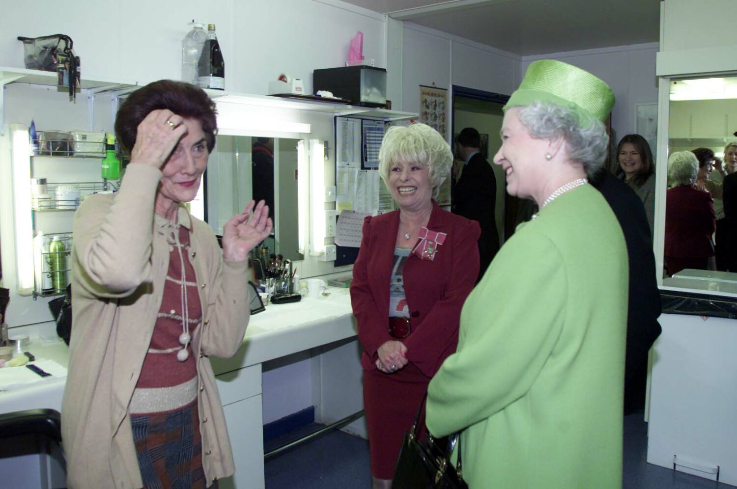EastEnders The Queen with June Brown and Barbara Windsor