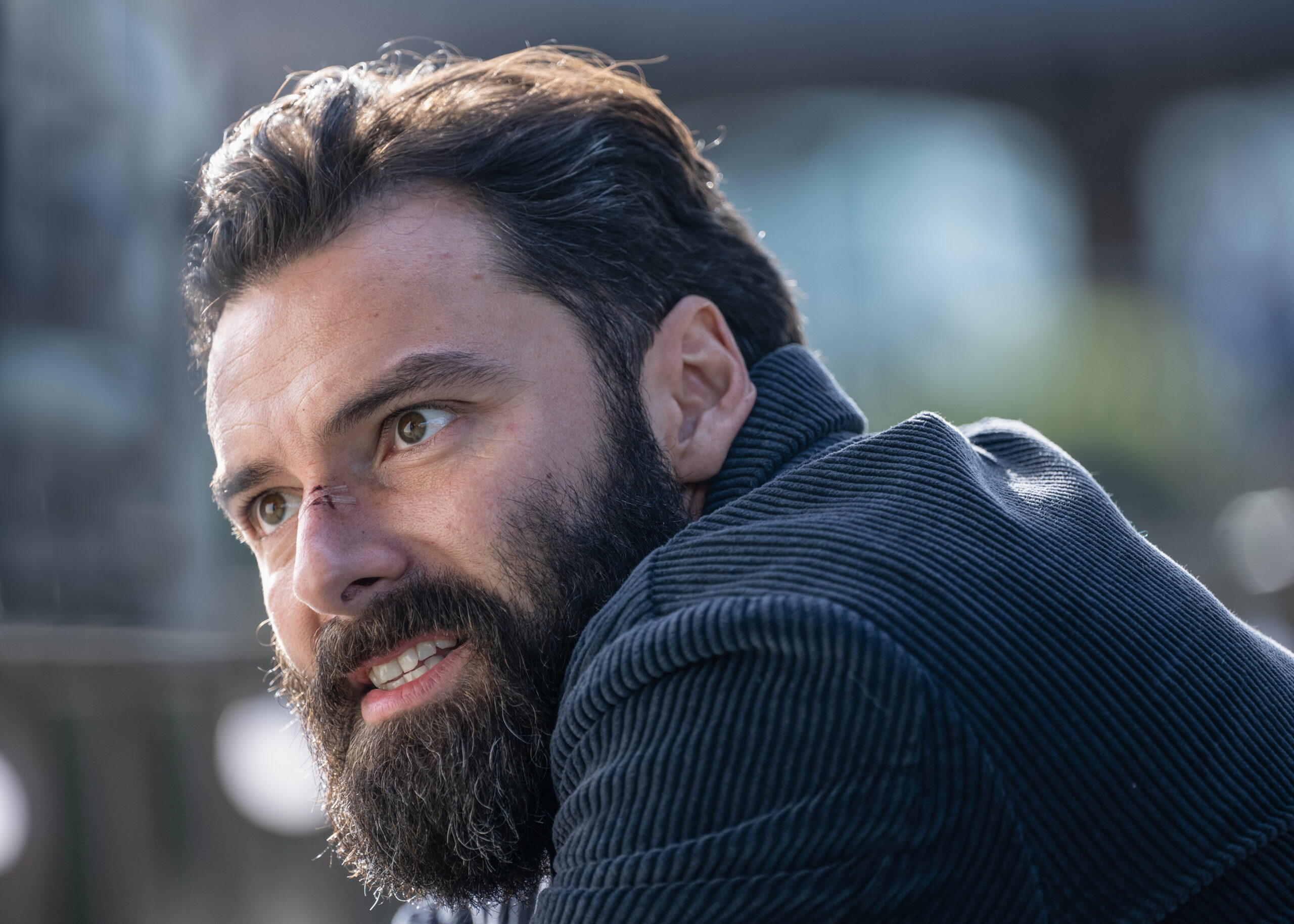 Aidan Turner looks angry as Joe in The Suspect episode 3