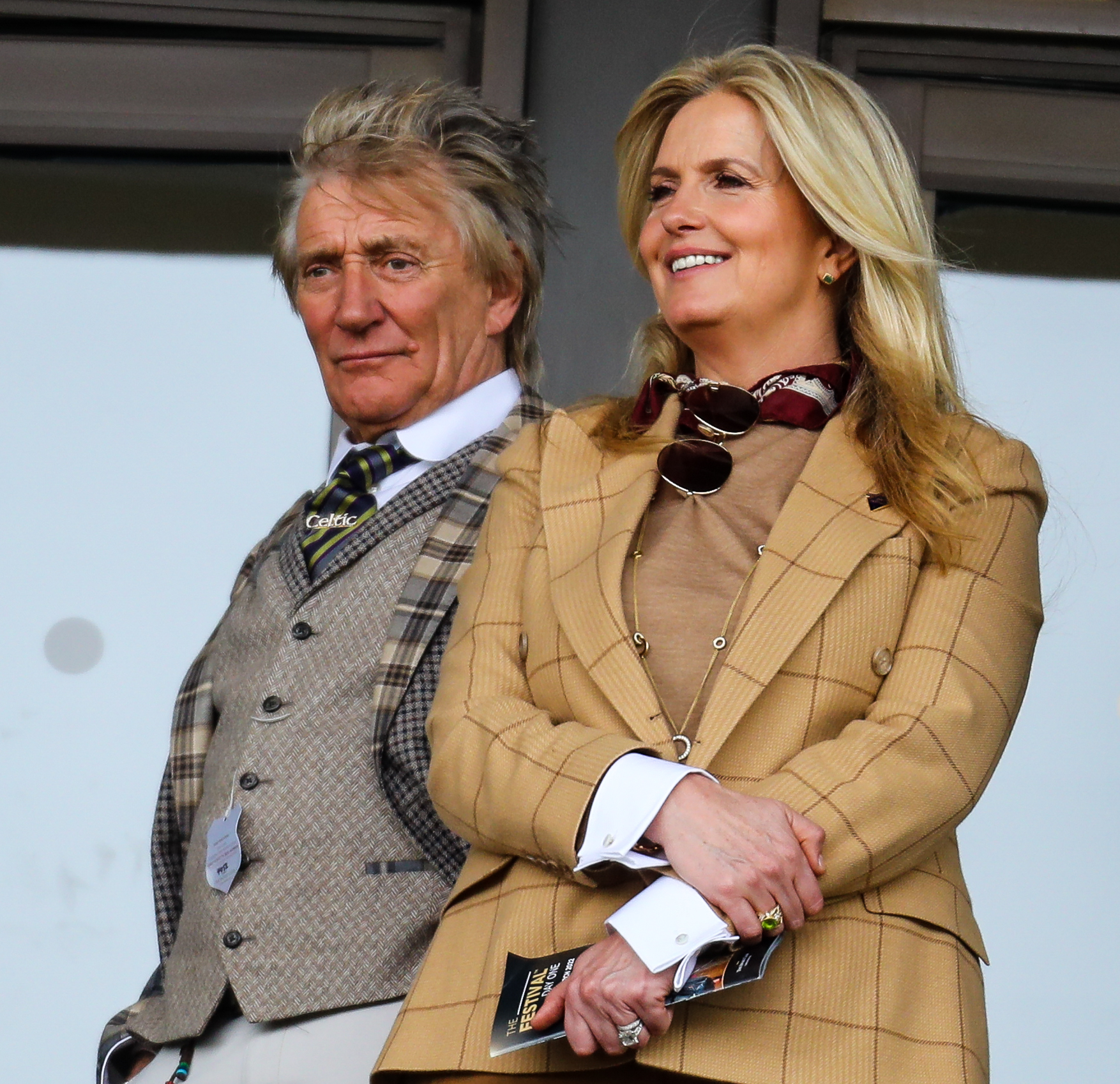 Penny Lancaster and her husband Rod Stewart. 