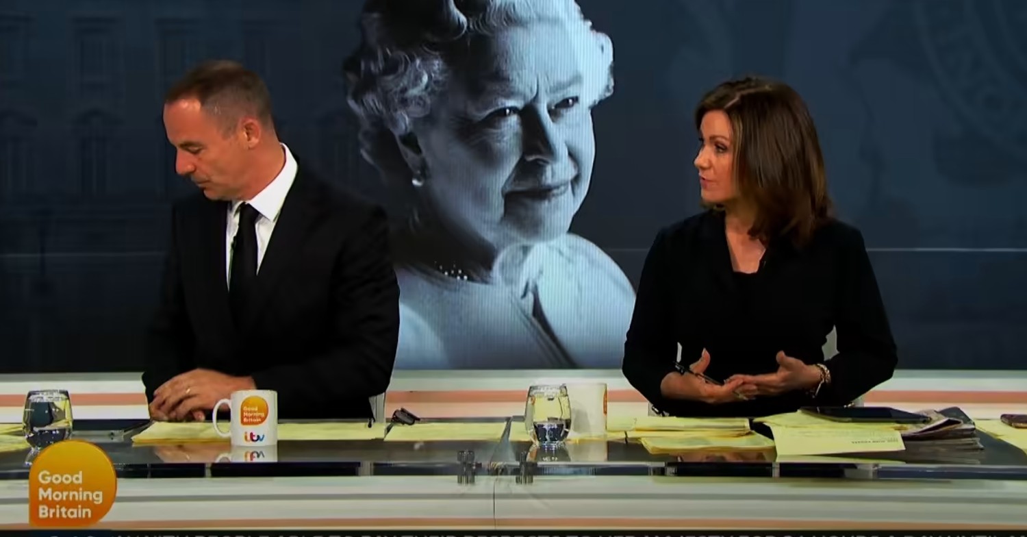Martin Lewis and Susanna Reid on GMB today