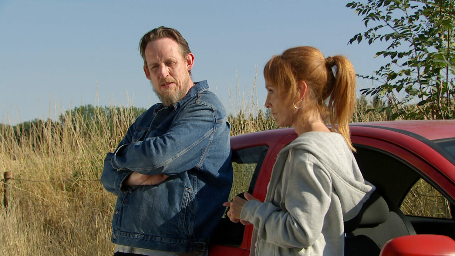 Terry and Sandra are in the village