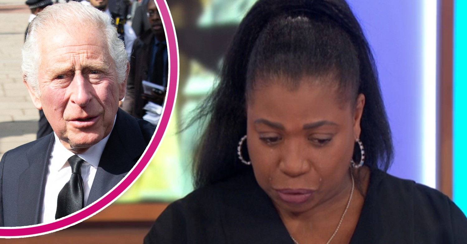 Brenda Edwards crying on Loose Women and King Charles