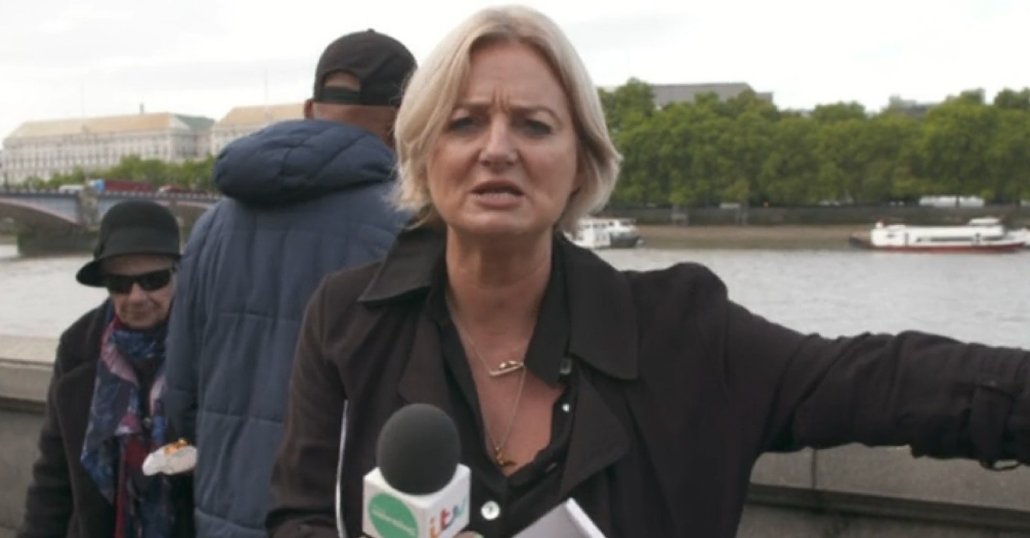 Alice Beer in the queue on This Morning