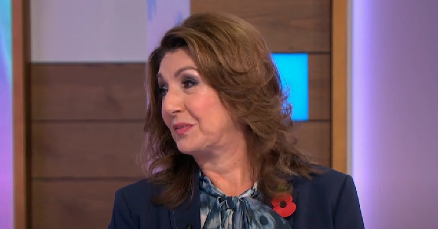 Jane McDonald looking to the side on Loose Women