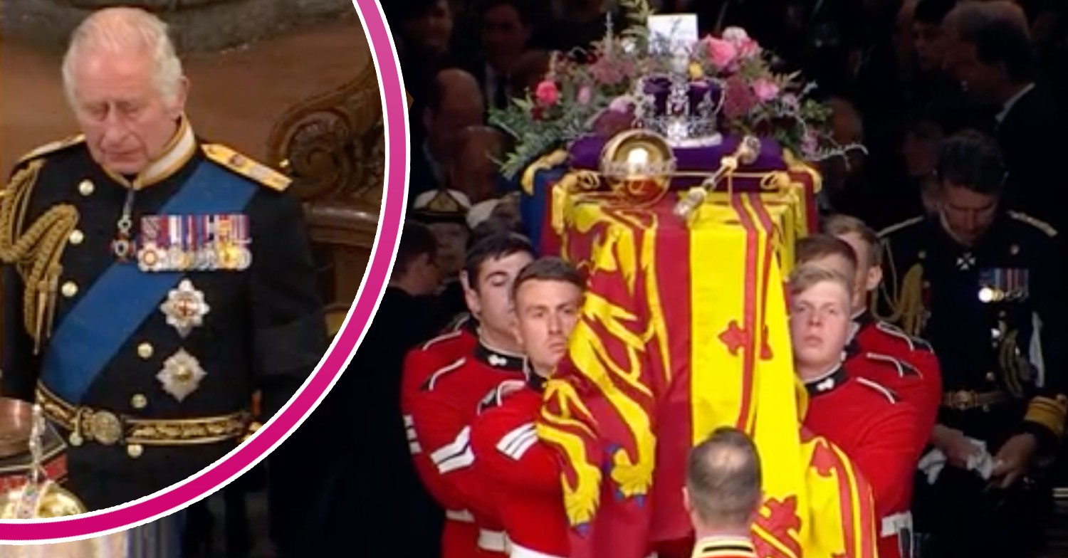 The Queen funeral King Charles' message on coffin