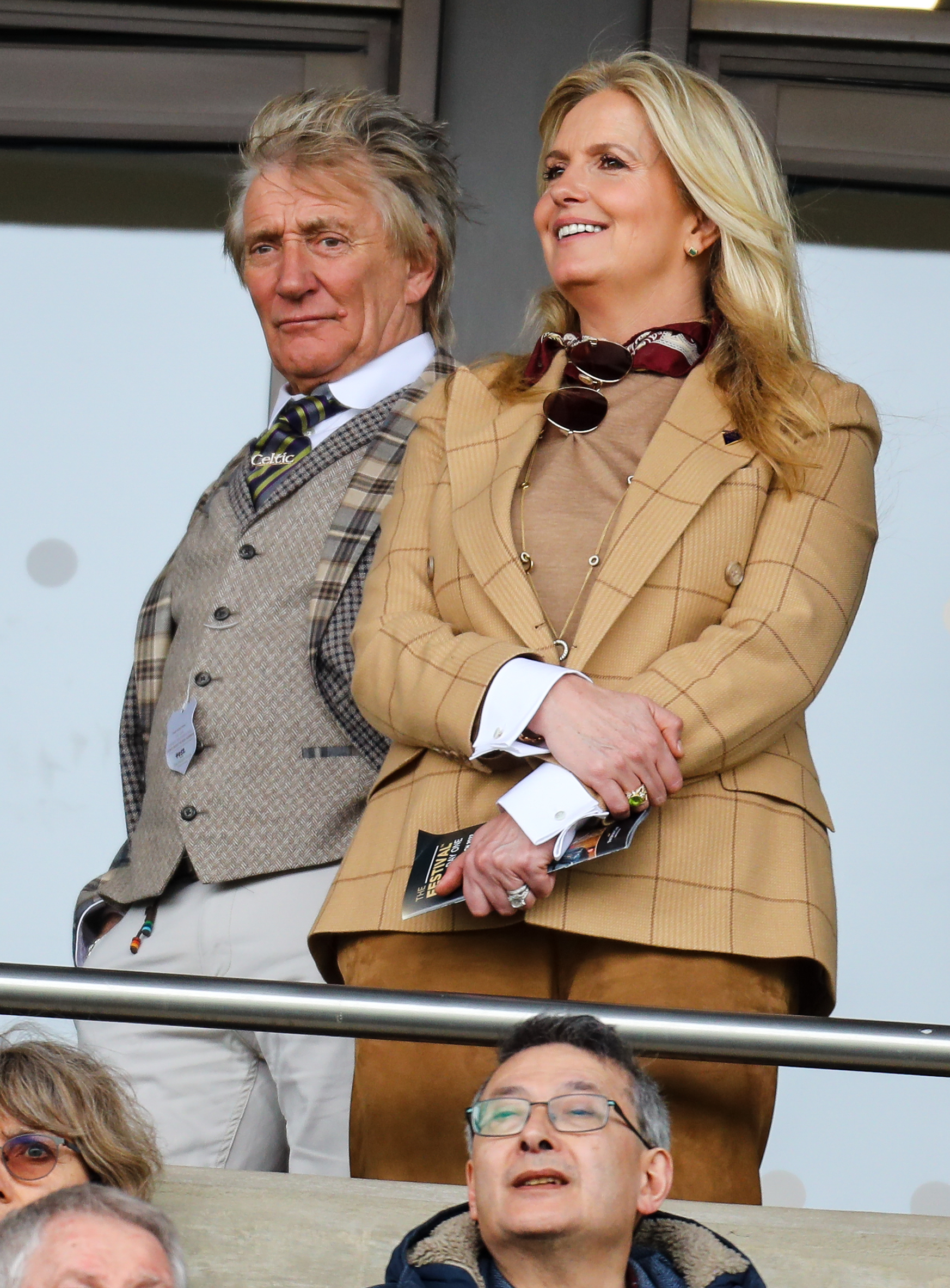 Police officer Penny Lancaster with Rod Stewart