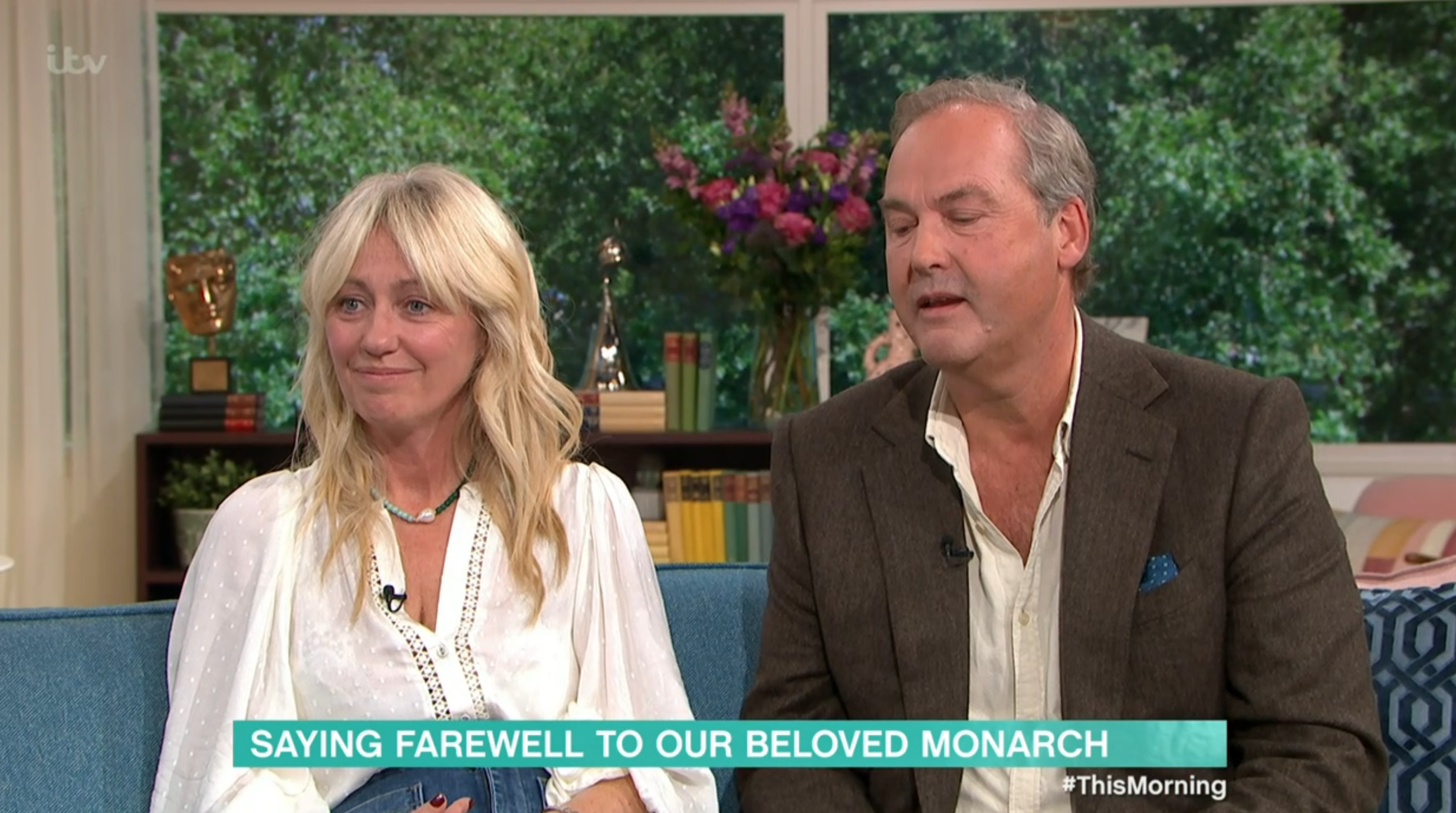 Clodagh Mckenna and her husband on This Morning