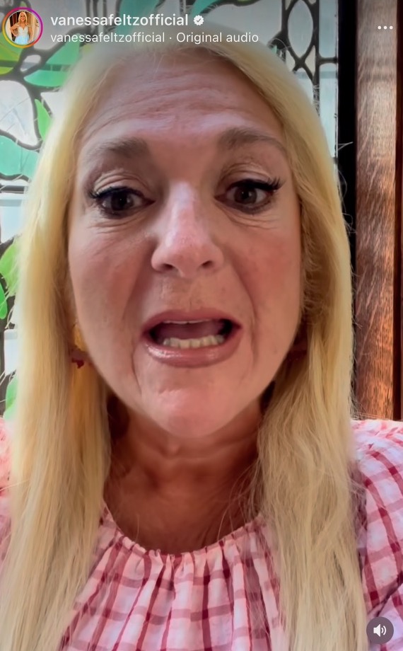 Vanesa Feltz chatting to camera