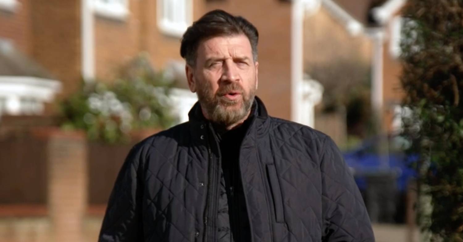 DIY SOS star Nick Knowles speaks to camera