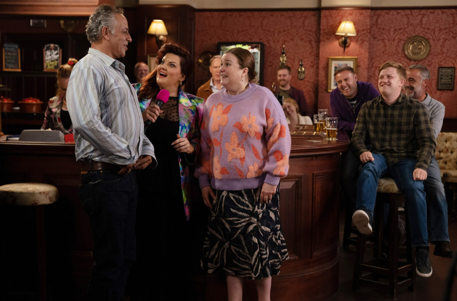 Coronation Street Glenda, Dev and Mary