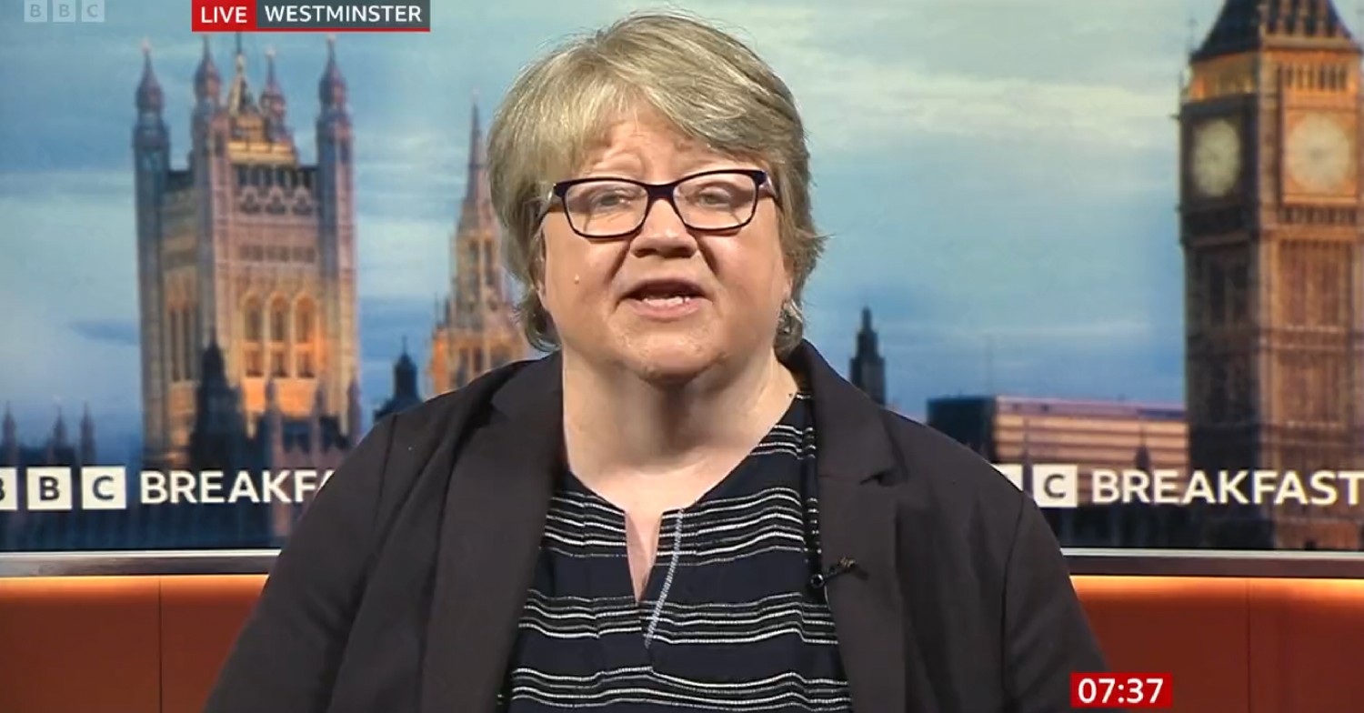 Therese Coffey on BBC Breakfast today