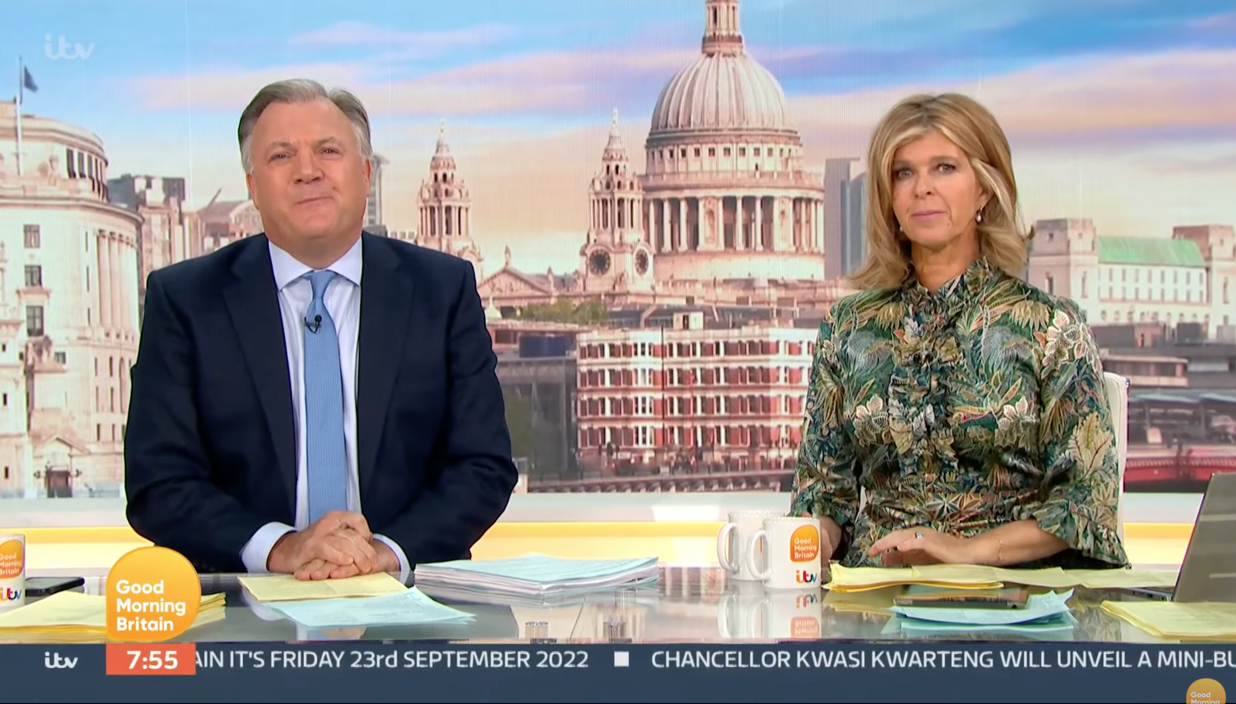 Kate Garraway and Ed Balls on GMB
