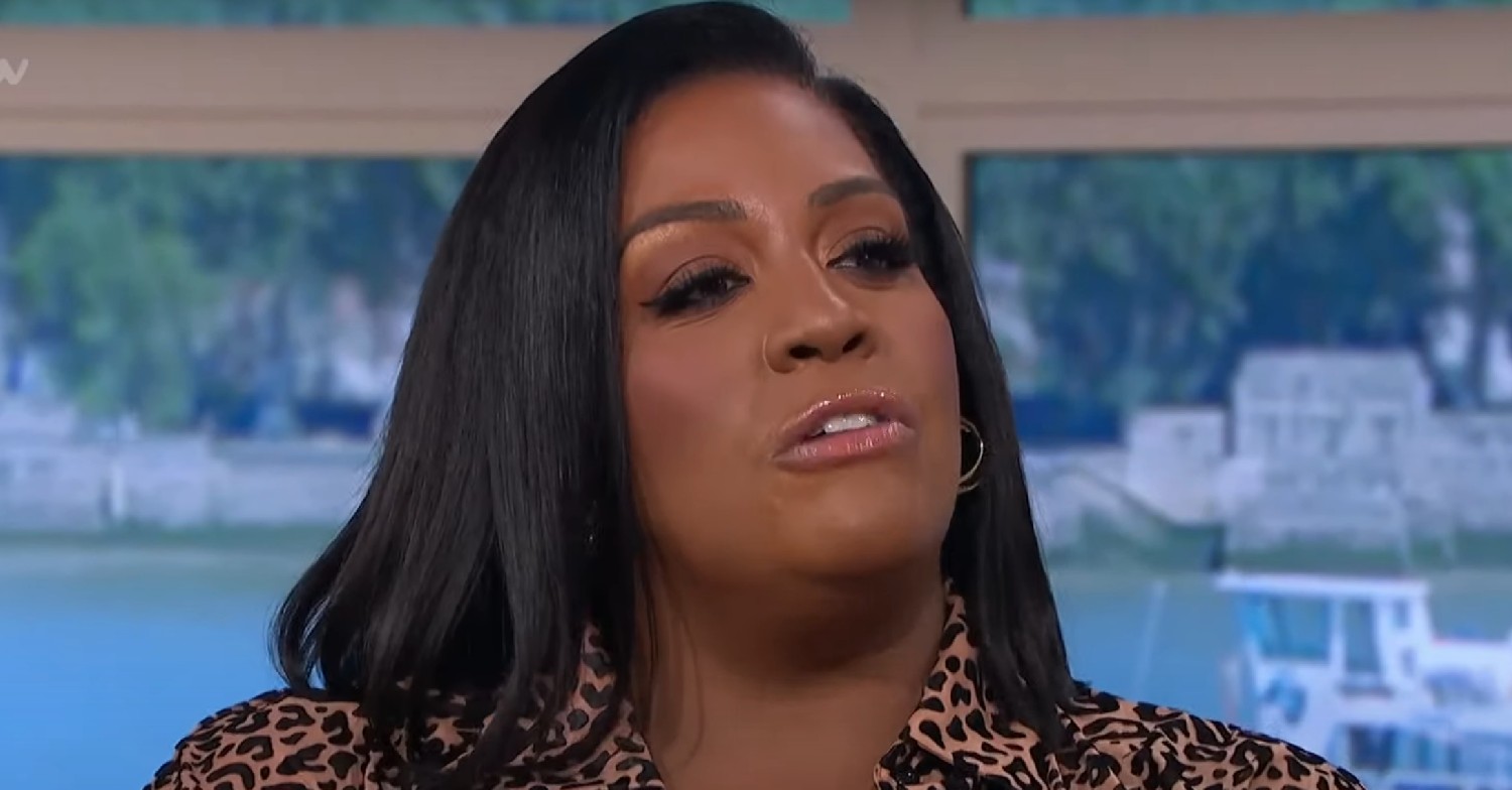 Alison Hammond squinting on This Morning today