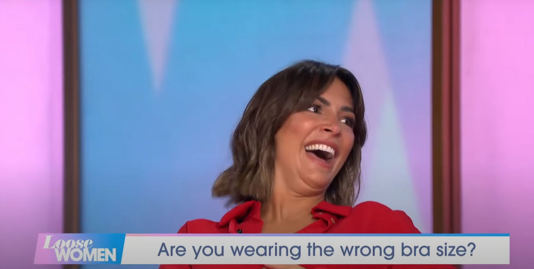 Frankie Bridge on Loose Women today
