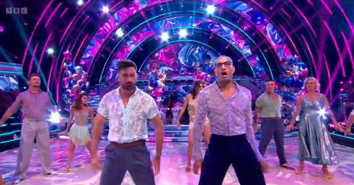 Giovanni Pernice and Strictly partner Richie Anderson dancing on show