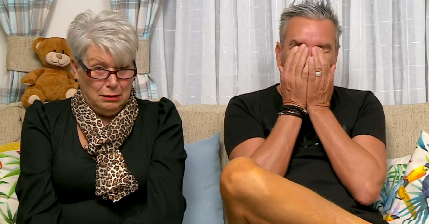 Jenny emotional as Lee puts his head in his hands on Gogglebox 2022