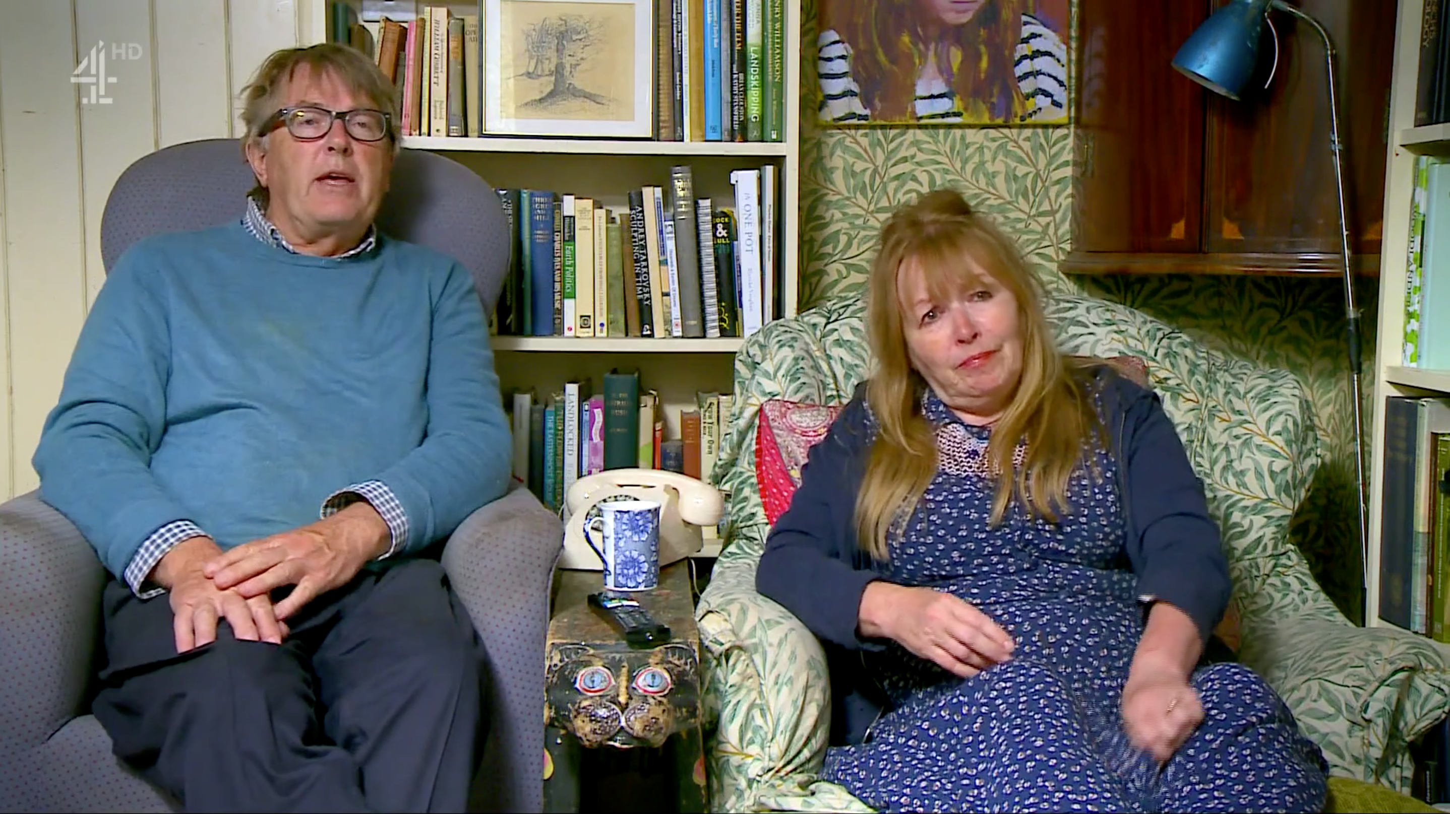 Mary became emotional on Gogglebox alongside husband Giles