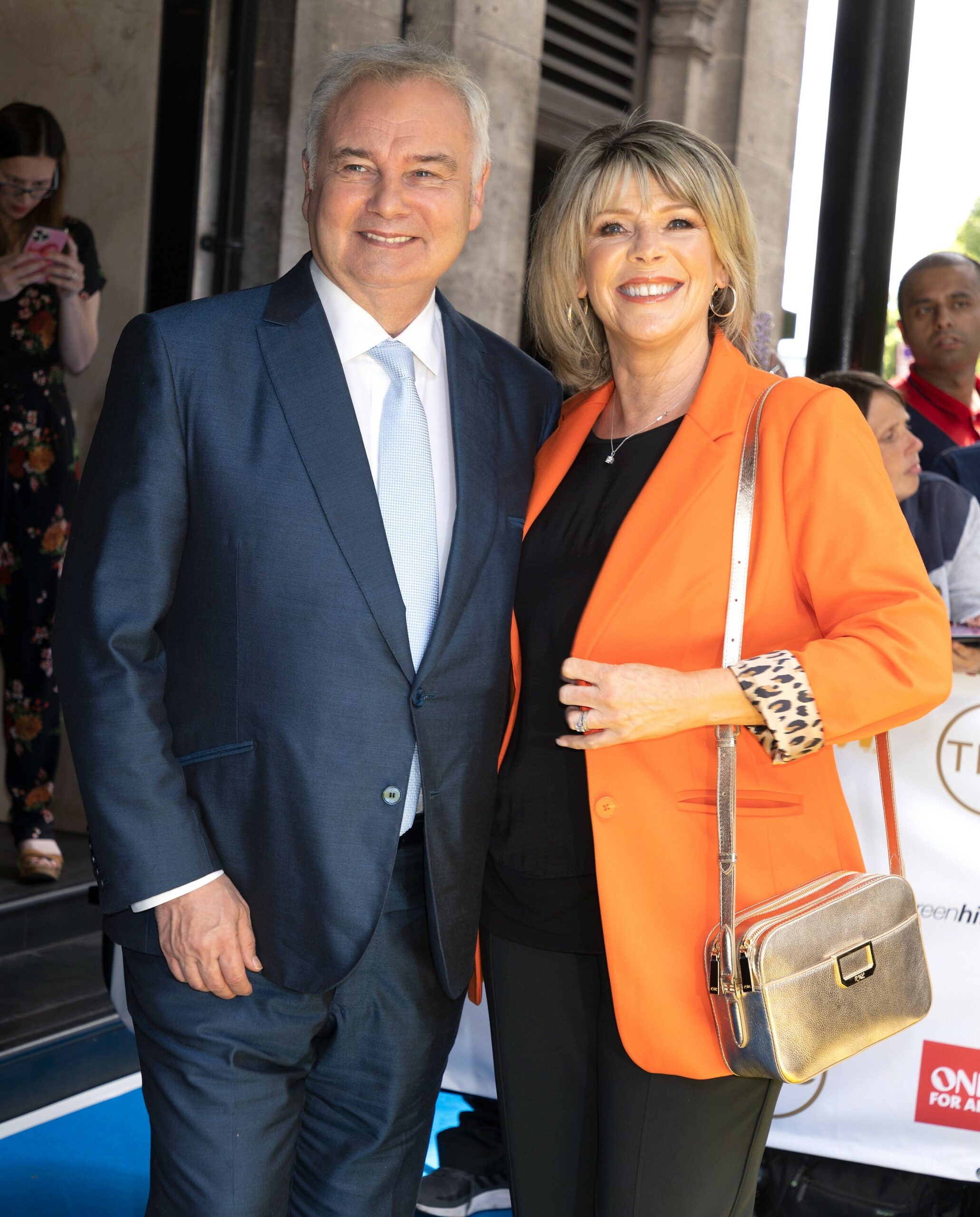 Eamonn Holmes and Ruth Langsford smiling at the TRIC Awards