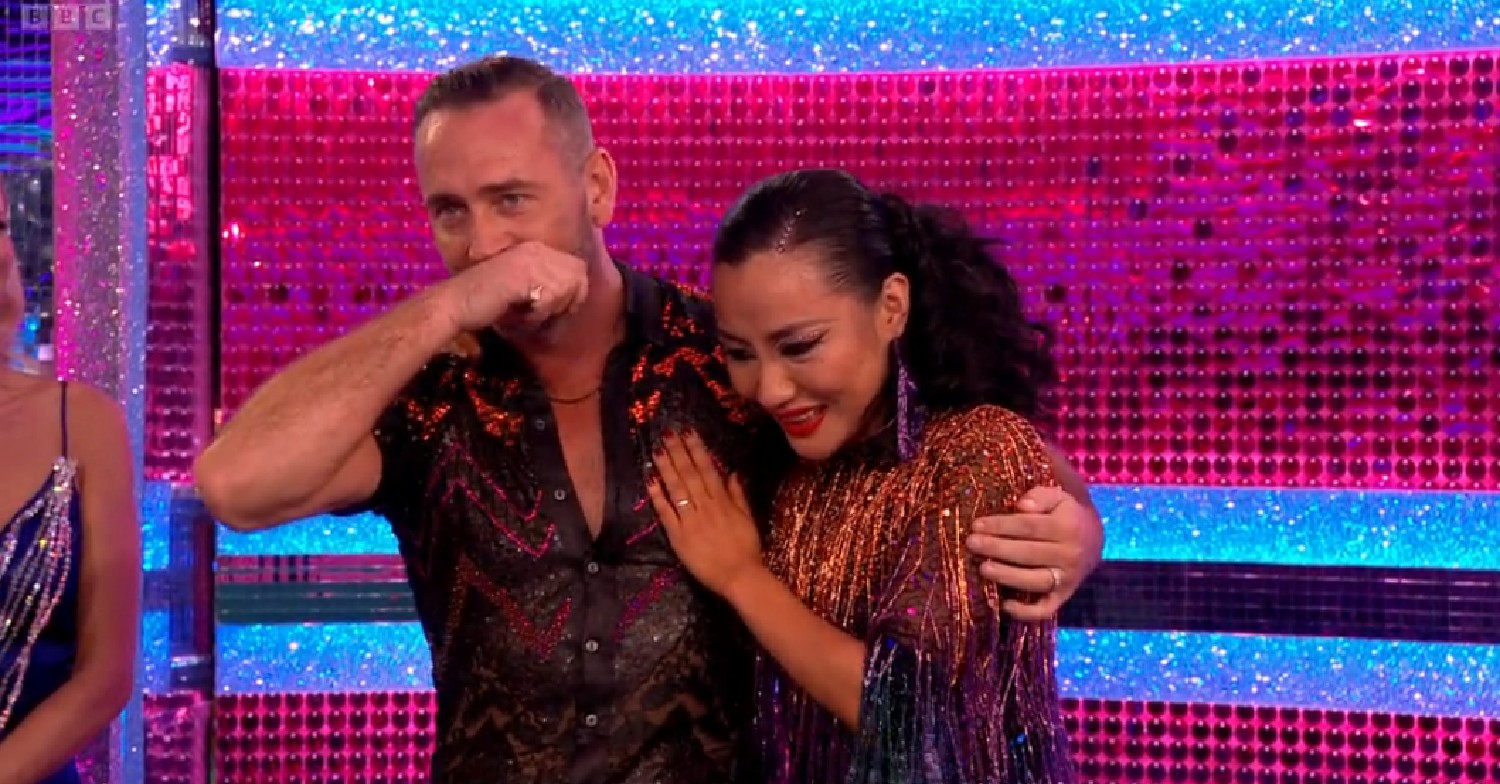 Will Mellor looks emotional as Nancy Xu hugs him on Strictly