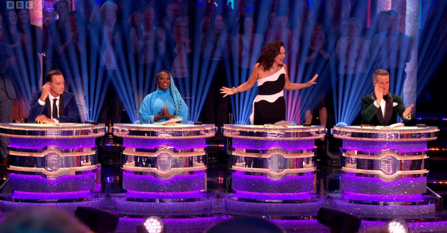 Shirley Ballas standing up on Strictly
