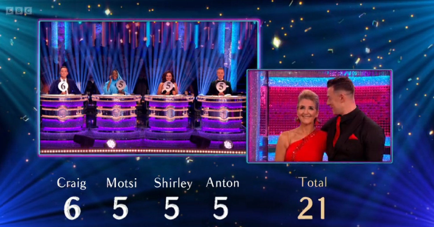 Craig Revel Horwood votes on Strictly Come Dancing