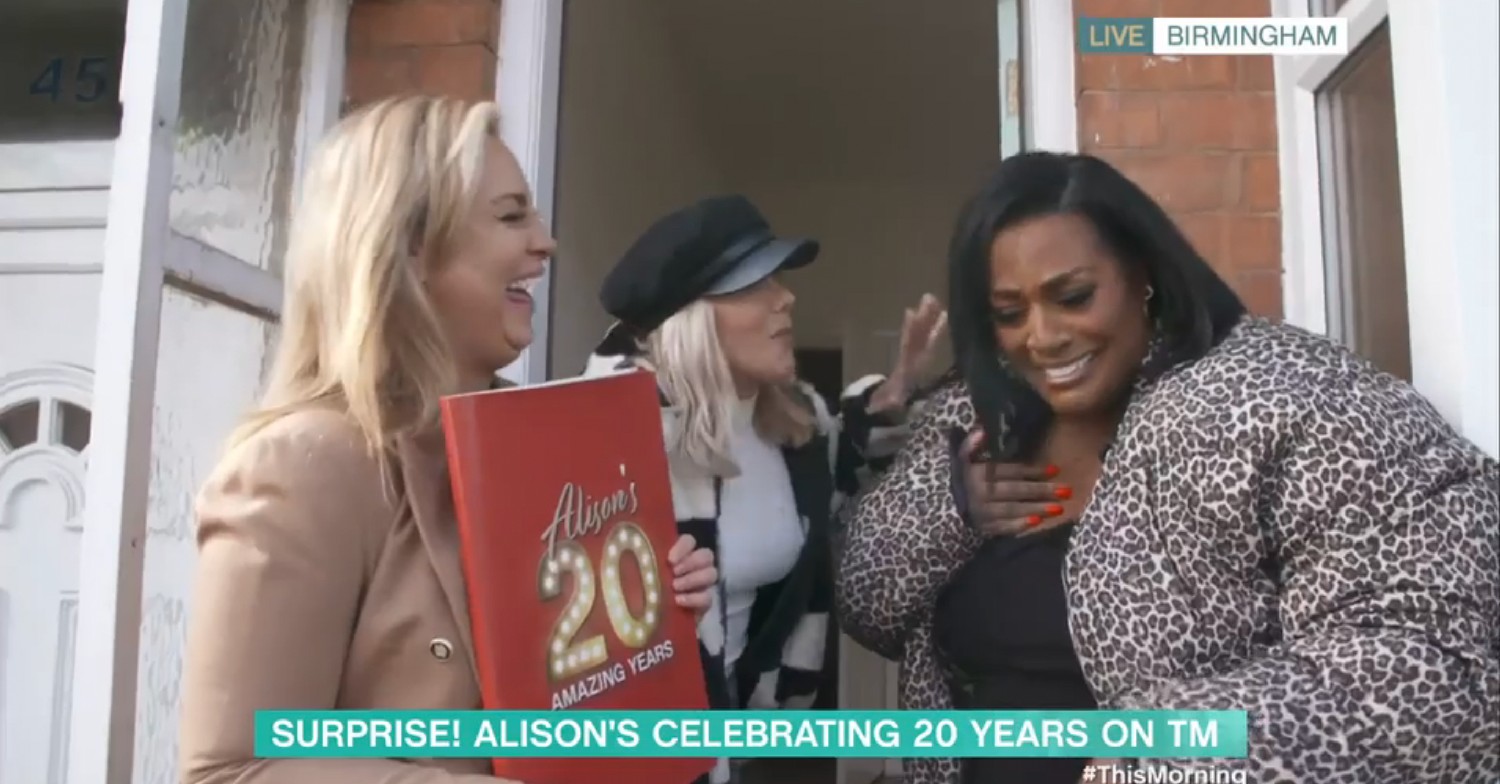 Josie and Alison Hammond laughing on This Morning today