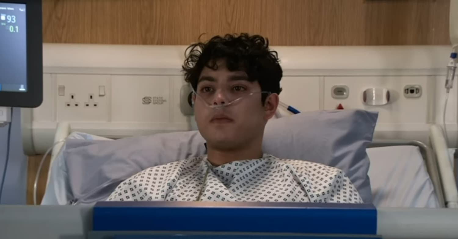 Coronation Street Aadi in hospital